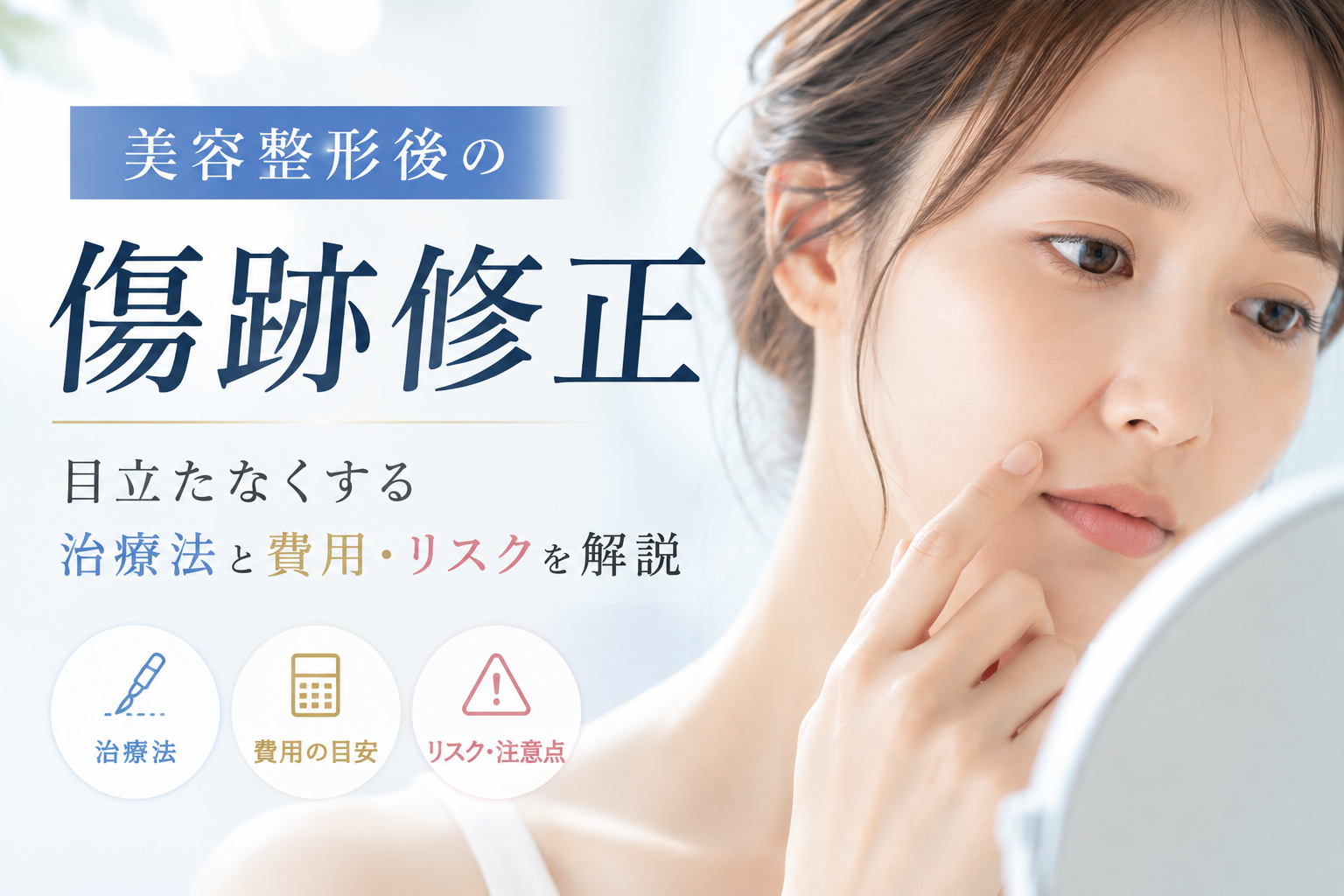 美容整形後の傷跡修正｜目立たなくする治療法と費用・リスクを美容外科医が解説