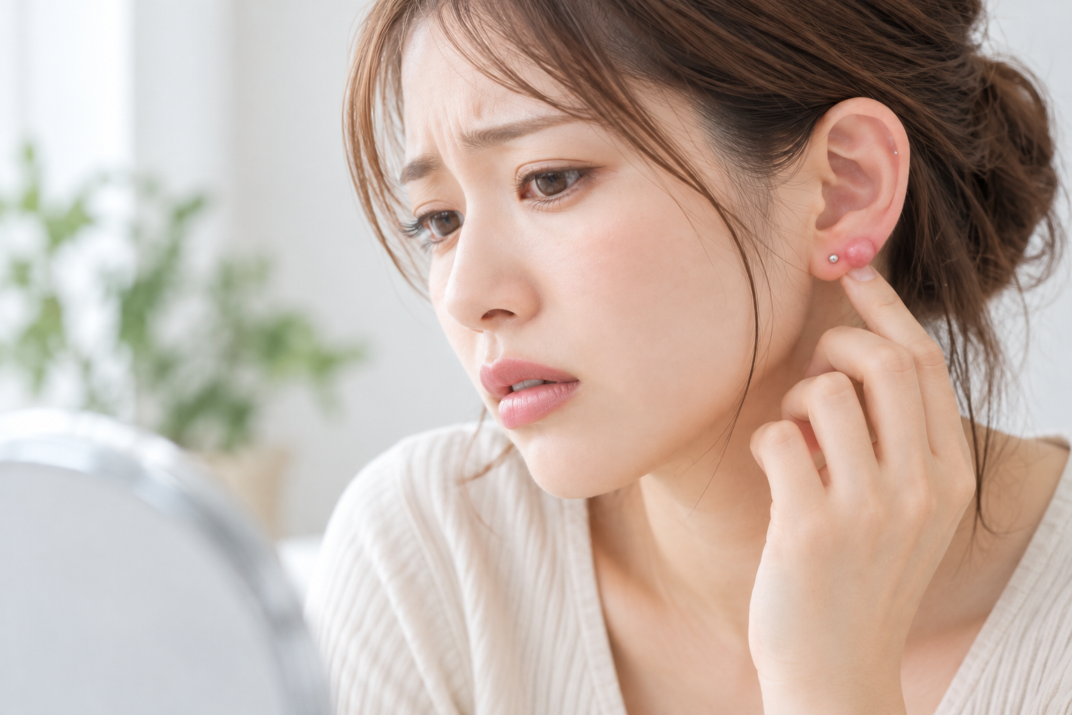 ピアスケロイドの初期症状と見分け方