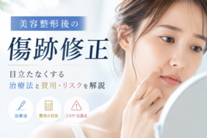 美容整形後の傷跡修正｜目立たなくする治療法と費用・リスクを美容外科医が解説