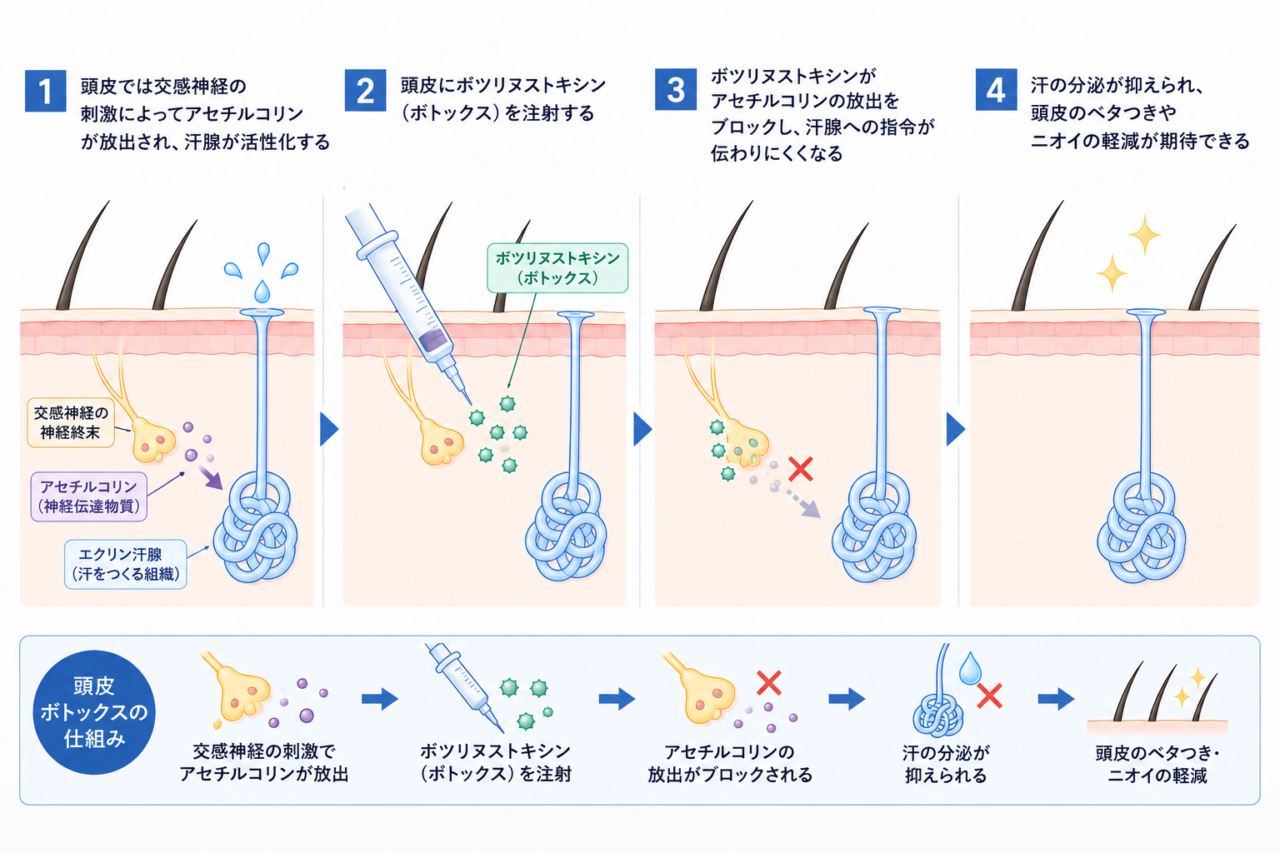 頭皮汗止めボトックス