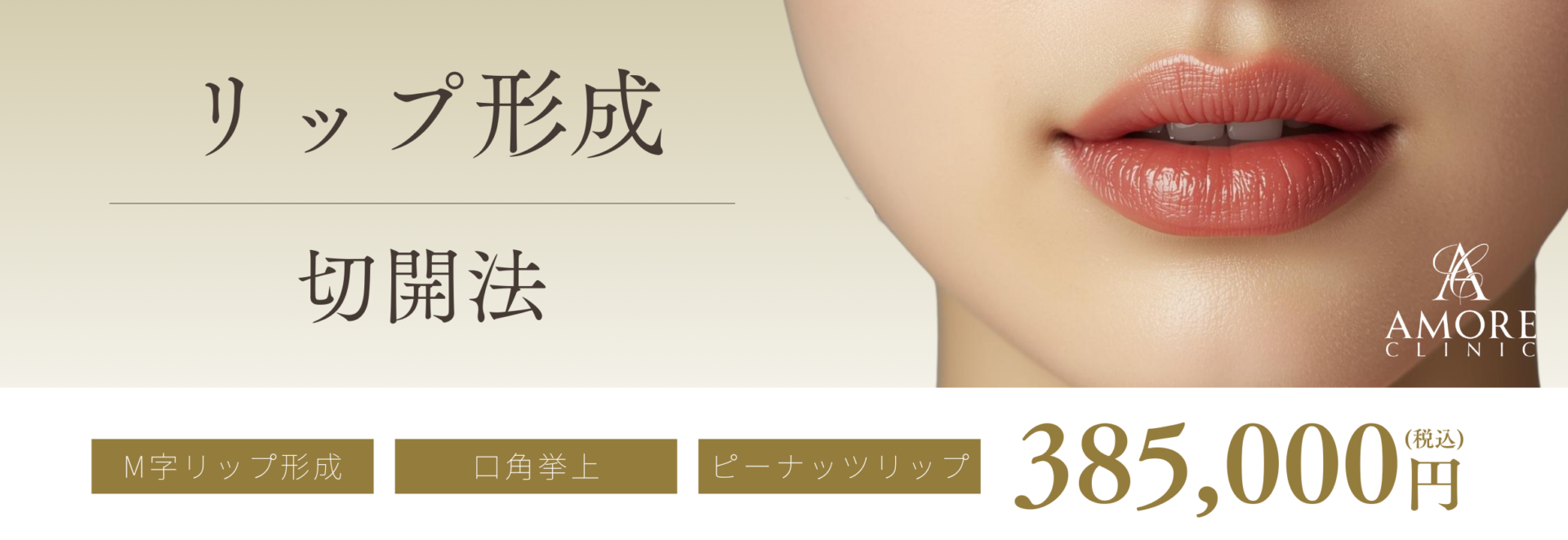 リップ形成（切開法）