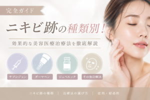 【完全ガイド】ニキビ跡の種類別！効果的な美容医療治療法（サブシジョン・ダーマペン・ジュベルック等）を徹底解説